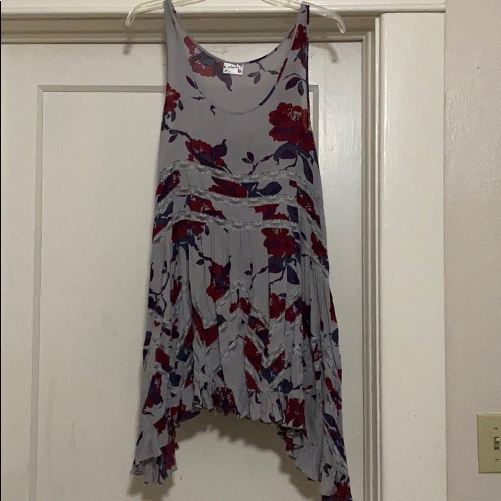 Gray Free People Trapeze Slip